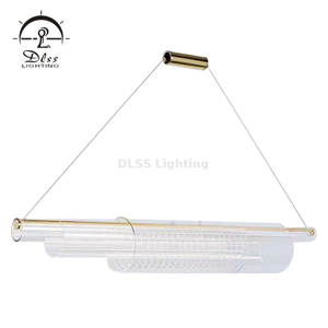 Lustres 3 Tubes de Verre Grand Lustre de Projet de Verre, Lampes Suspension Lampe de Plafond Lampe Suspendue Éclairage de Plafond