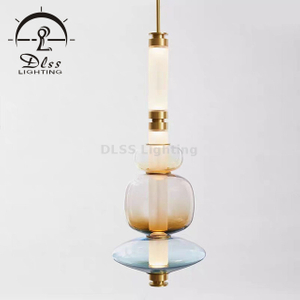 Art Éclairage Moderne Verre Globe Coloré Pendentif Lumière Art Verre Abat-Jour LED Lumières Plafonnier Coloré Ballon Suspendu Pendentif Lumière