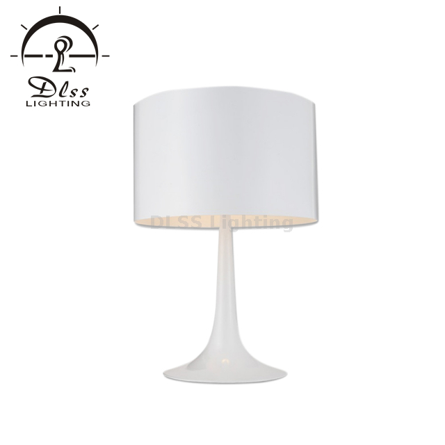 Lampes de chevet, lampe de table minimaliste à abat-jour blanc, lampe de chevet, lampe de bureau