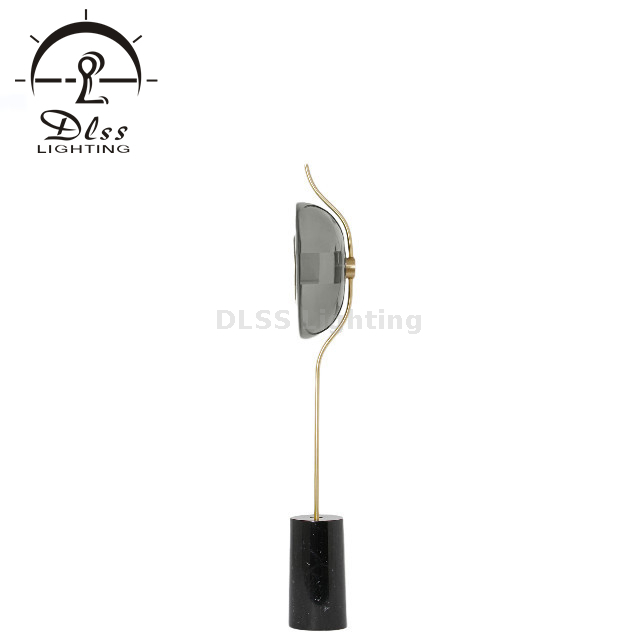 DLSS Lighting Lampadaire créatif moderne et élégant avec abat-jour en verre clair, fumé et ambré 9285F