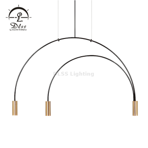 DLSS Lustre décoration de meubles GU10, suspension à 3 lumières en arc